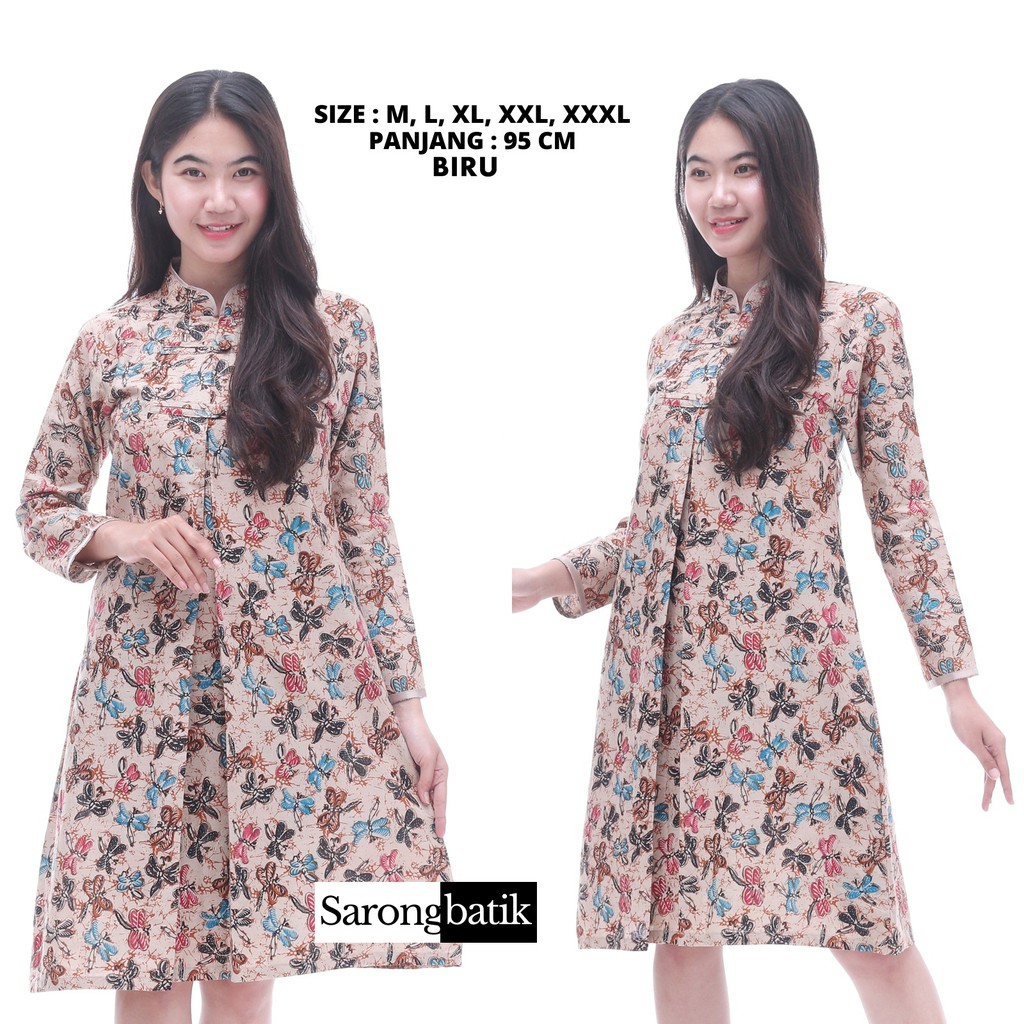 Image of Atasan Dress Batik Wanita Remekan TB0019SB #1
