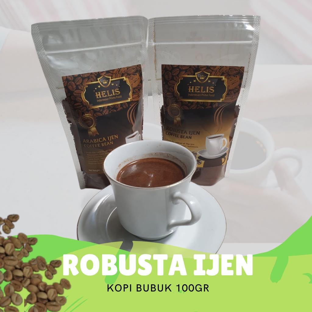 

Kopi bubuk Robusta Gunung Ijen Jawa Timur /Java Ijen 100gr