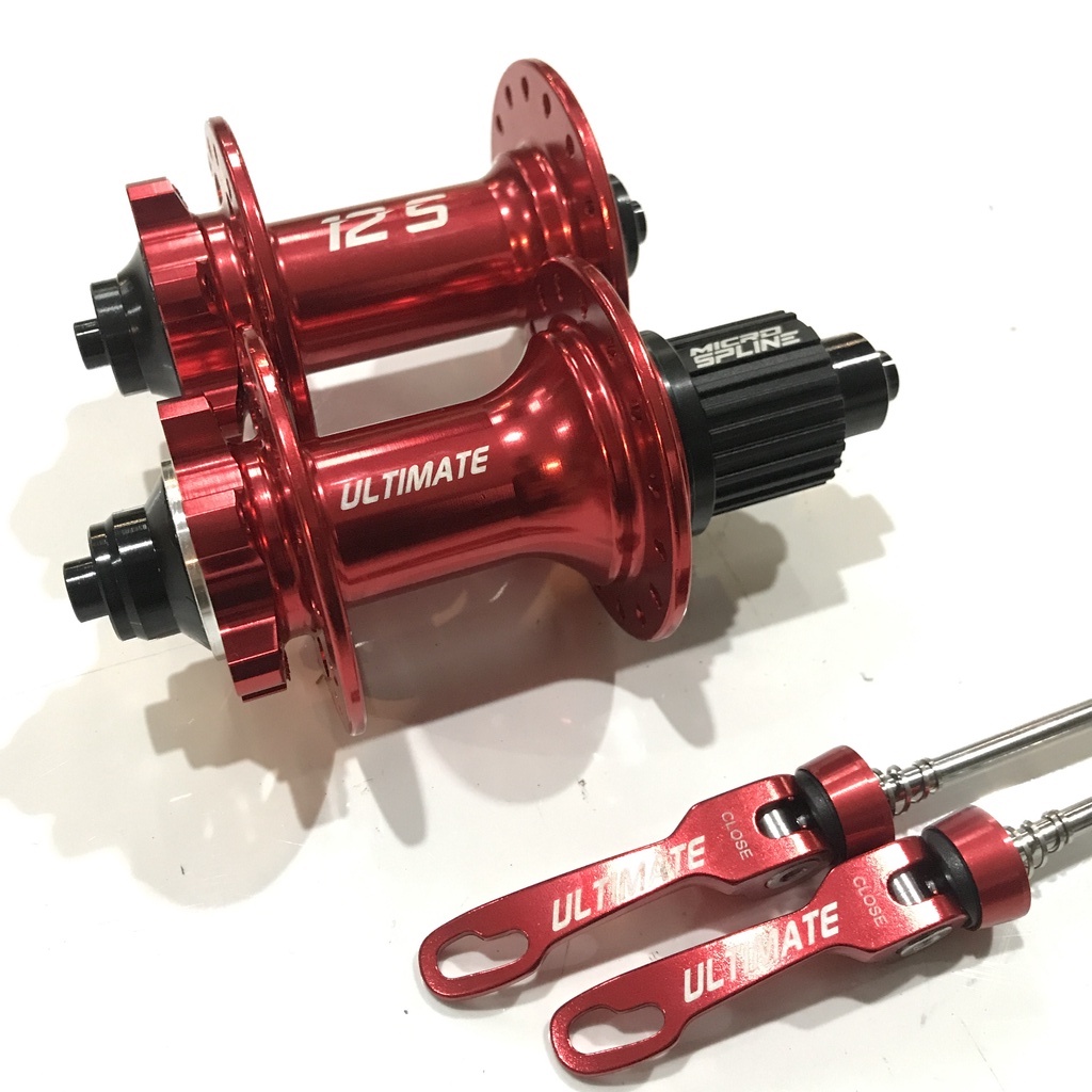 Hub Freehub ULTIMATE Micro Spline Ano Red 32 Hole Jangkrik Tawon TA 15x110 Boost 15x100 12x142 QR Mi