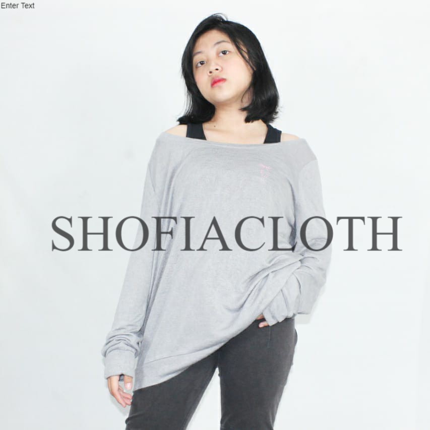 SWEATERSHIRT VICTORIA SECRET LIGHWAIGHT GREY ORIGINAL BRANDED BAJU WANITA TERBARU MURAH 2021