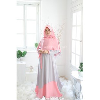 Gamis Manis RANIA ABU SET SYARI ORIGINAL by ADZKIA HIJAB SYARI