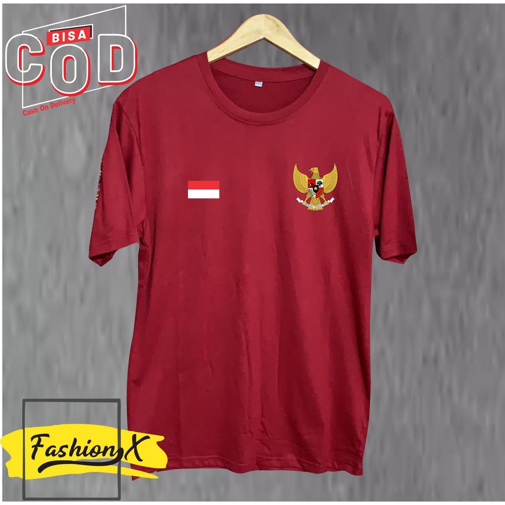 Kaos Pria Distro Garuda Bandung Original Murah/Baju Oblong Katun 30s