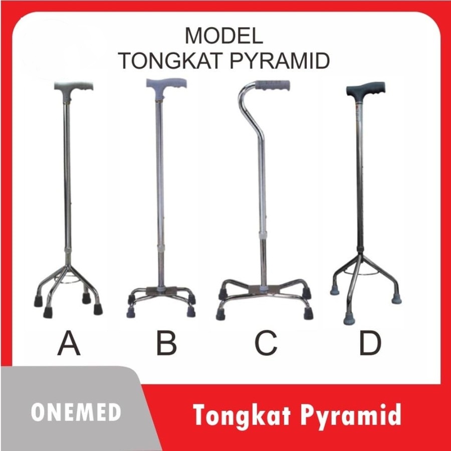 TONGKAT KAKI 3 - TONGKAT KAKI 4 - TONGKAT ORANG TUA - TONGKAT PYRAMID