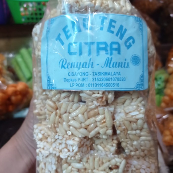 

Kue Teng Teng Beras Manis 390 gram - Tengteng Manis Khas Tasikmalaya Grosir dan Ecer
