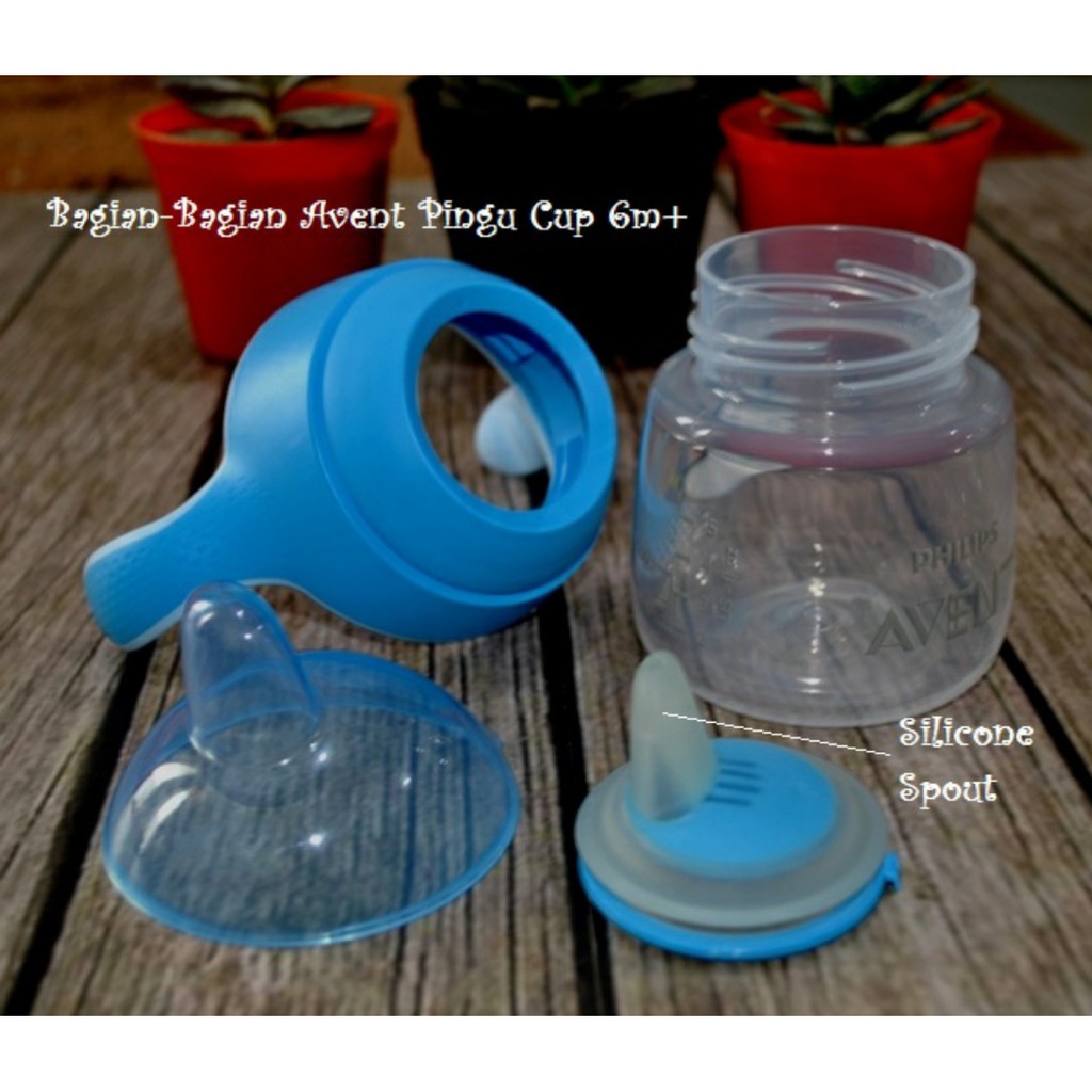 Avent Spout Cup 6m+ Pinguin Sippy Pingu Cup Training Spout Avent 6m+ Sparepart