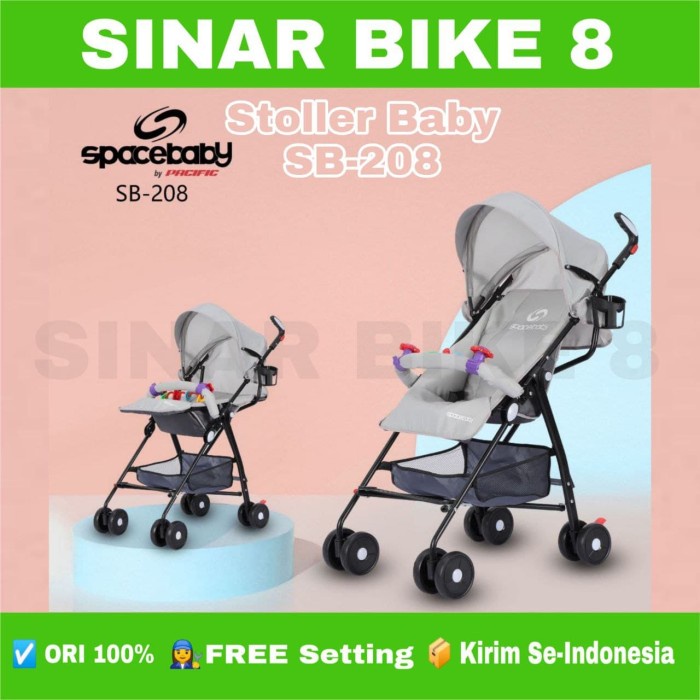 Baby Stoller Kereta Dorong Bayi SPACEBABY SB 208