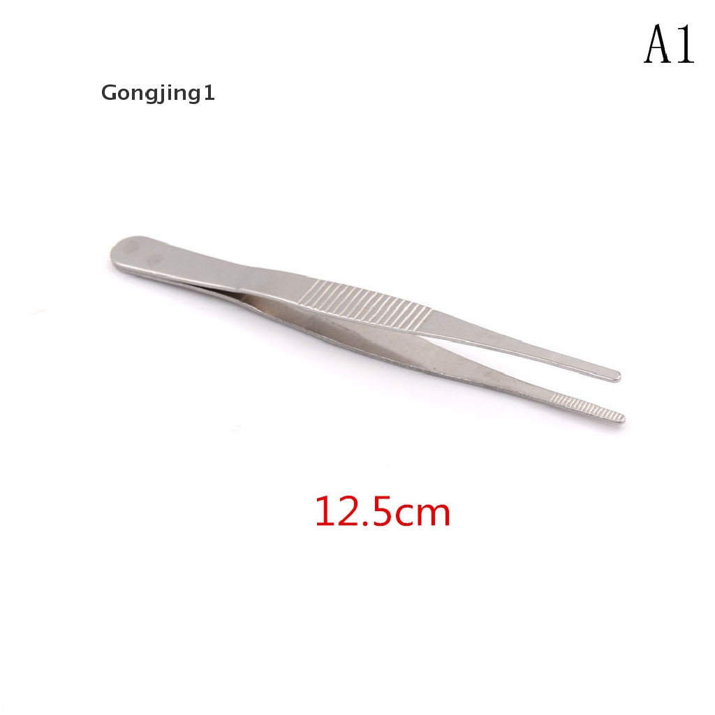 Gongjing1 Pinset Panjang Lurus Bahan Stainless Steel Untuk Tanaman Akuarium / Bbq