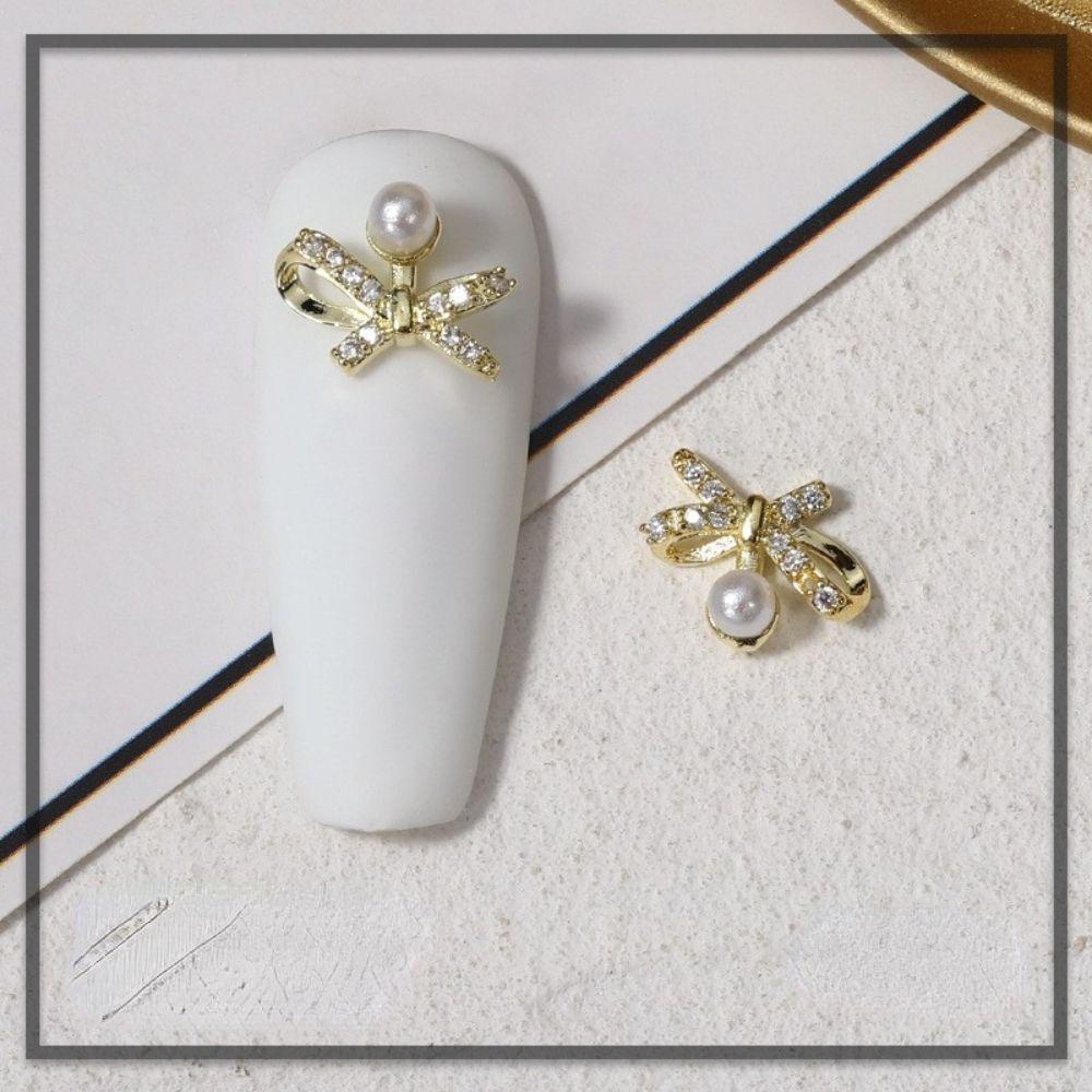 AUGUSTINA Augustina Nail Charms Mewah Super Flash Bunga Hiasan Kuku Manikur Aksesoris DIY Bahan Kuku 3D Dekorasi Kuku