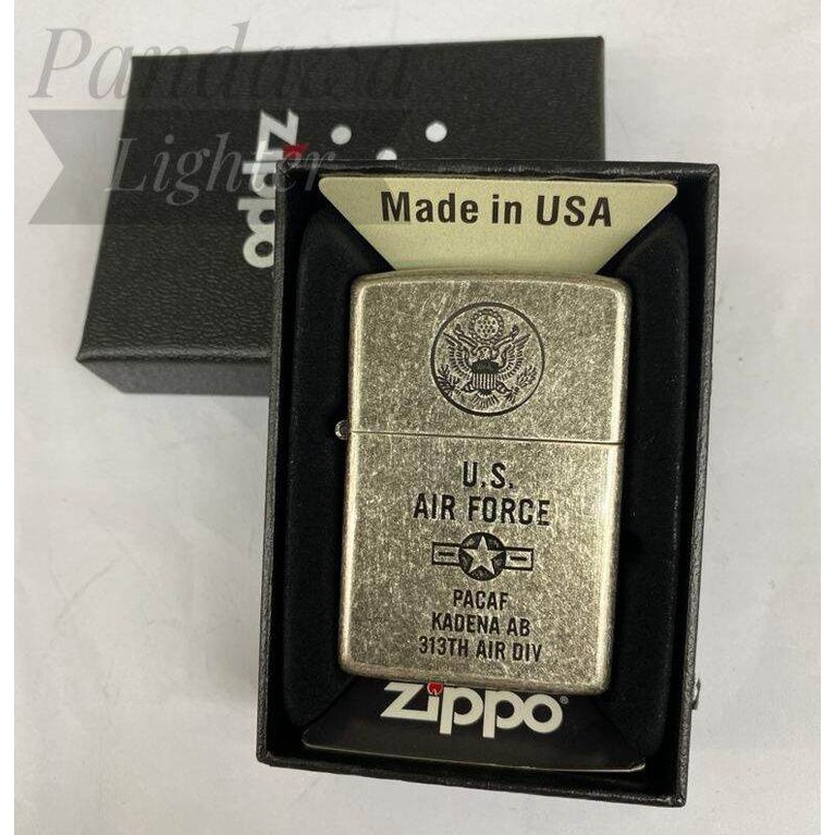 BISA COD - (FREE BOX) KOREK API ZIPPO PREMIUM MOTIF U.S. AIR FORCE GRAFIR UKIR TIMBUL ORIGINAL MADE 