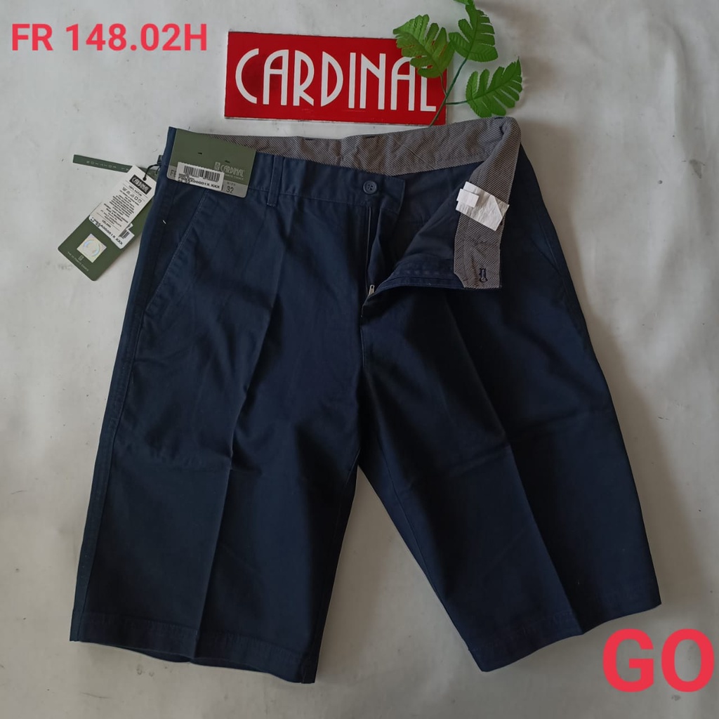 gof 30 CARDINAL FBBXX Celana Pendek Polos Stretch Kotak Motif Original Celana Santai Laki-Laki