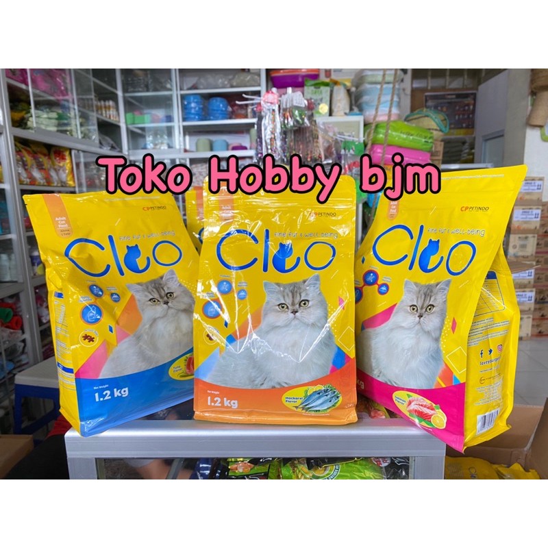 Cleo 1.2kg adult makanan kucing 1.2 kg 1,2kg tuna salmon makarel beef seafood freshpack 1 kg 1,2