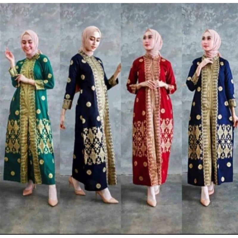 gamis songket palembang