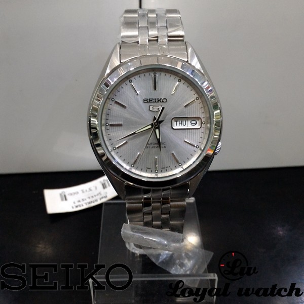 Seiko 5 SNKL15K1 Automatic Full Silver - Jam Tangan Pria SNKL15