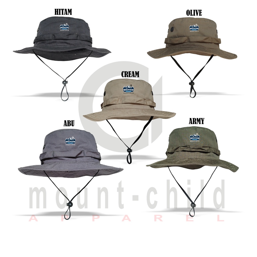 Topi Rimba Mountain Premium Pria Wanita Topi Gunung Adventure