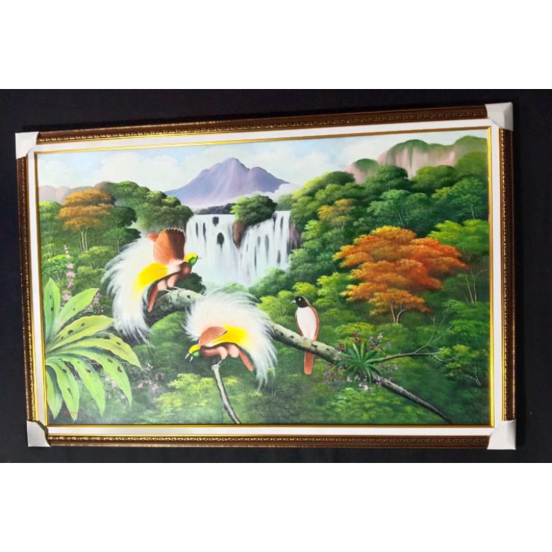 lukisan burung cendrawasih