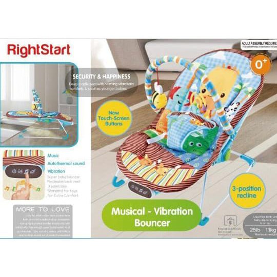 New right start BOUNCER WITH EASY TOUCH FEATURE