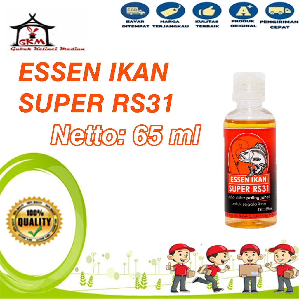 Essen Ikan Super RS31 65 ml Essence Pancing Aroma Gurih &amp; Amis