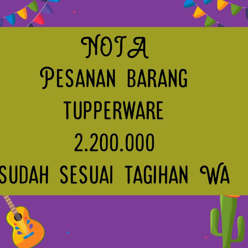 

Pesanan sesuai tagihan wa