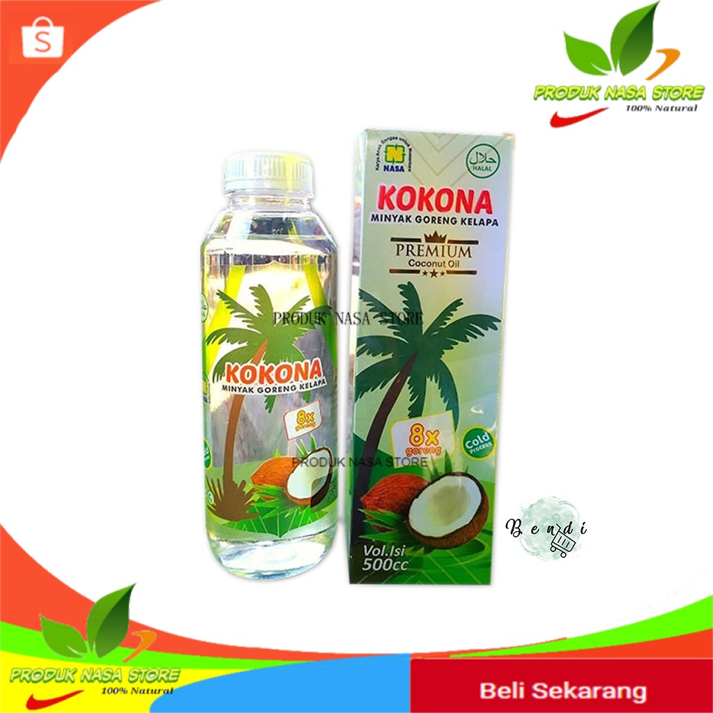 

Produk Nasa Original Kokona [KOKONA] Minyak Goreng Kelapa Proses Dingin 500 ml