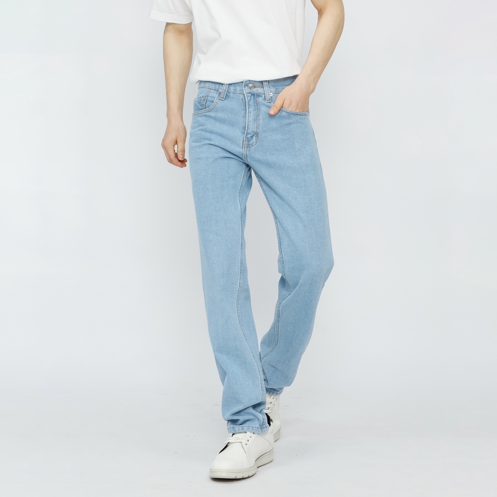 Fathco - Celana Jeans Reguler Basic Bluebleach