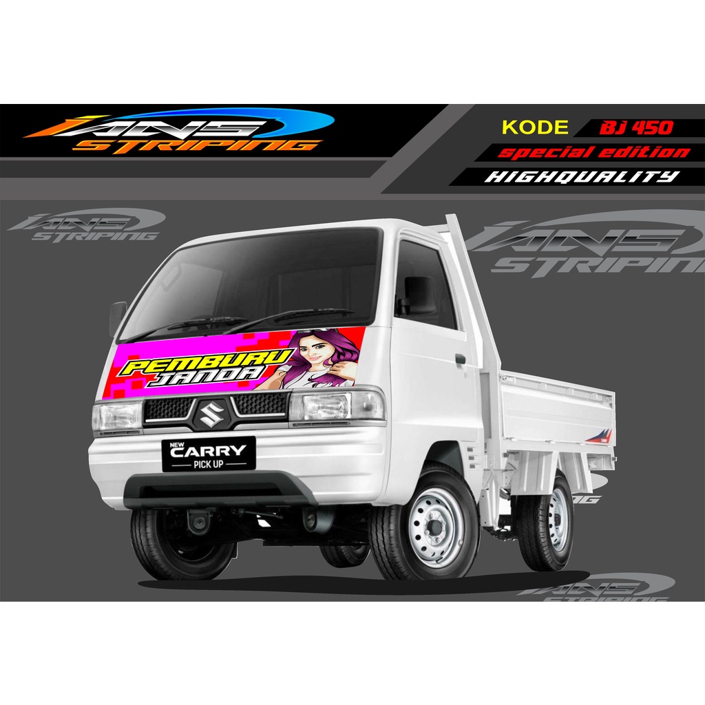 VARIASI STICKER KAP MOBIL CARRY/ STIKER KABIN DEPAN MOBIL CARRY PICK UP / STICKER TERBARU