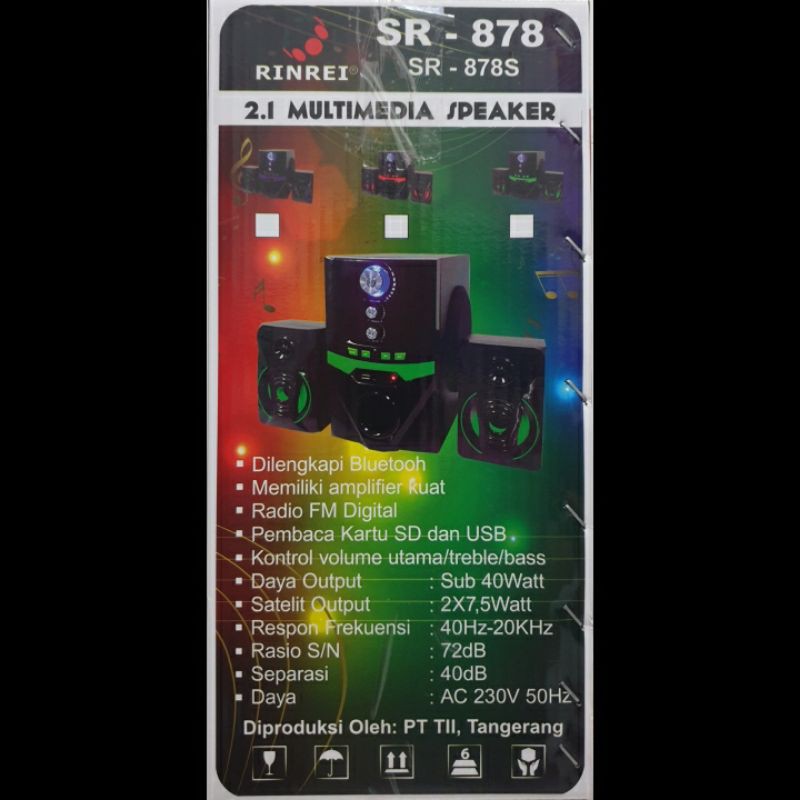 Speaker Bluetooth Rinrei SR878S Radio