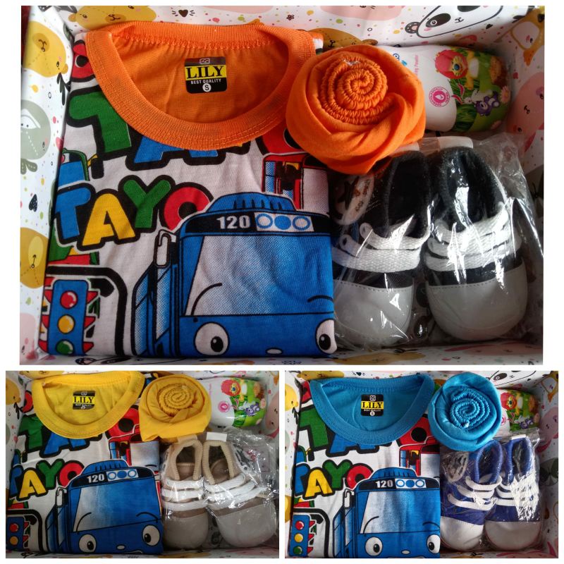 Kado bayi baru lahir/parsel sambang bayi - COWOK- ready sesuai gambar.-5