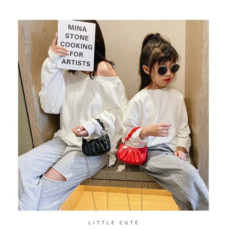 Tas Anak Slempang Perempuan / Tas Selempang Sling Bag Anak Tali Rantai