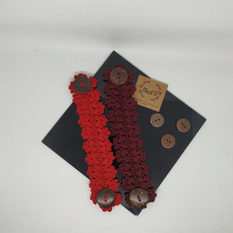 Tali Masker Rajut Edelweis || Connector Masker Rajut Edelweis