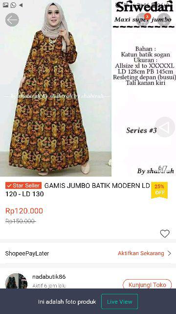 Gamis Batik Jumbo Manggar,padi,kubis,kipas,sekar,cantik,daun,kupu,ulir,mentari,gendis,nadine,,.