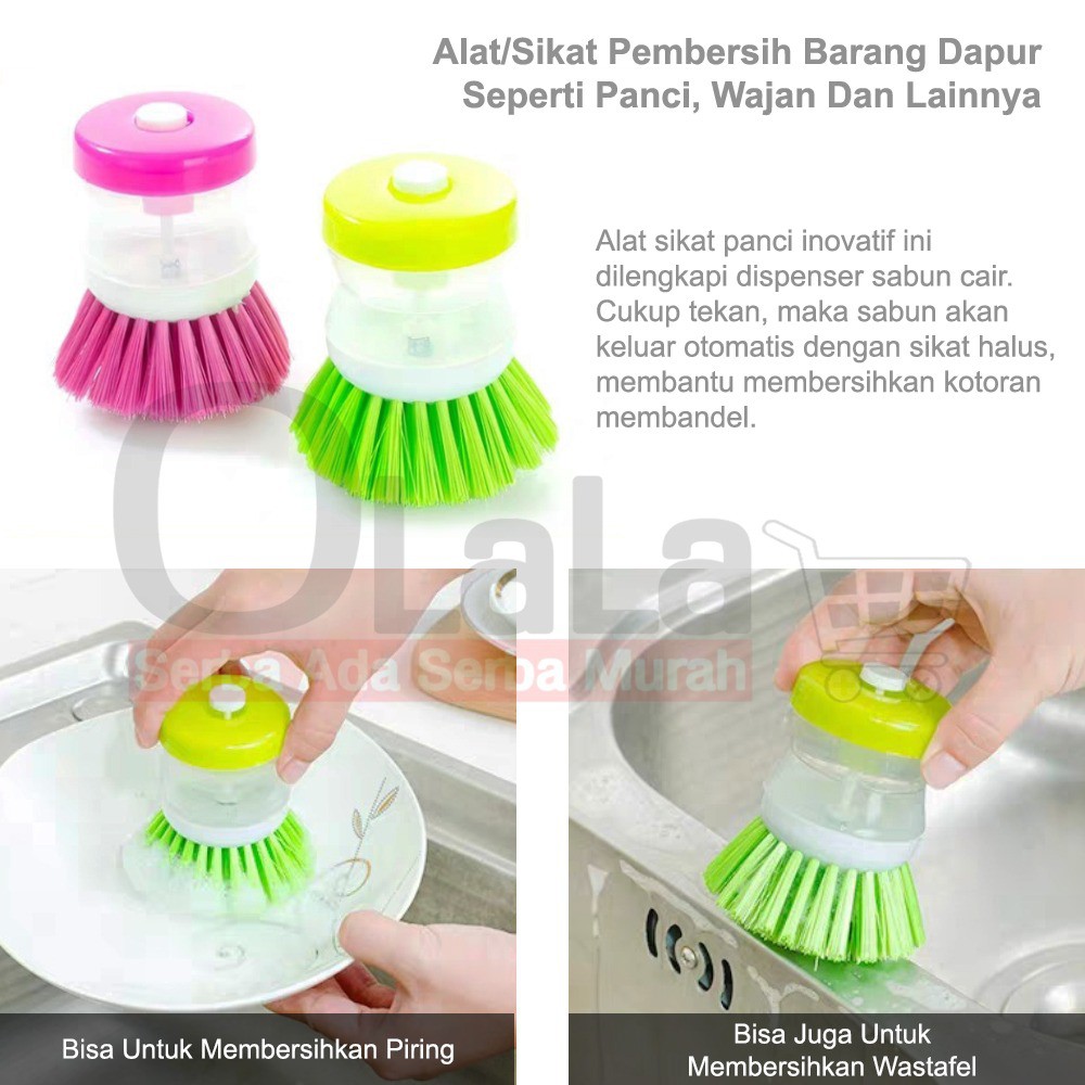 Spons / alat sikat pencuci panci / cuci piring OLL-634
