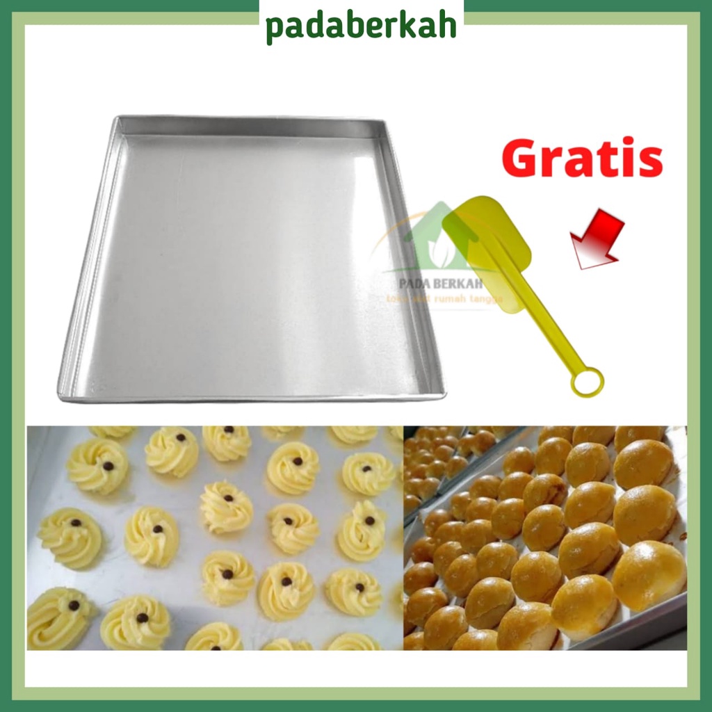 Loyang Kue Kering Alas Oven Alumunium / Loyang Kue Kering Oven Model Kotak / Alas Oven Kue Kering Gr