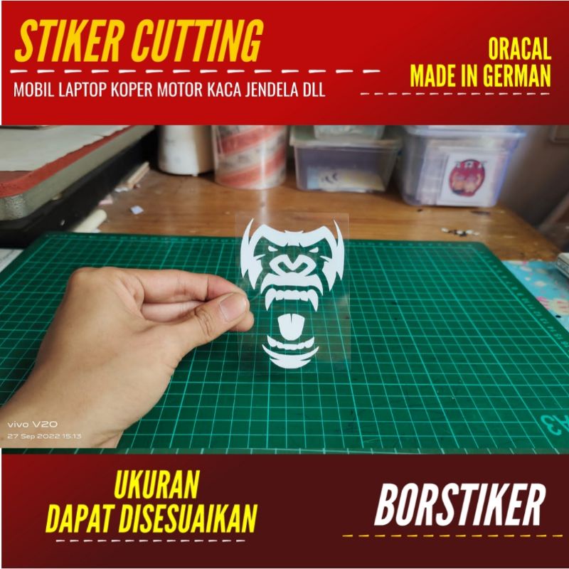 

STIKER GORILA STICKER CUTTING ANIME LOGO DLL