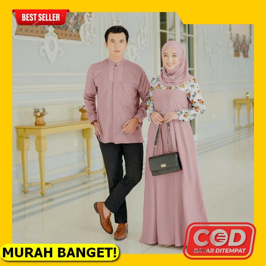 Ayo Beli Couple Irwansyah Batik Pasangan Sarimbit Couple Baju Capel Keluarga Kemeja Dan Gamis Maxy U