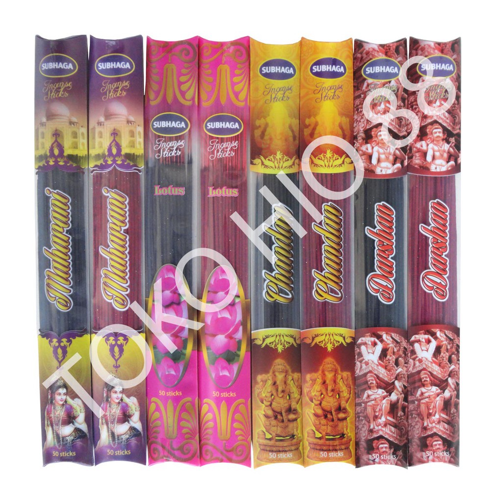 Hio / Dupa Wangi Aromaterapi Warna Merah / Hitam Merk Subhaga Long Incense Sticks isi 50 Stick