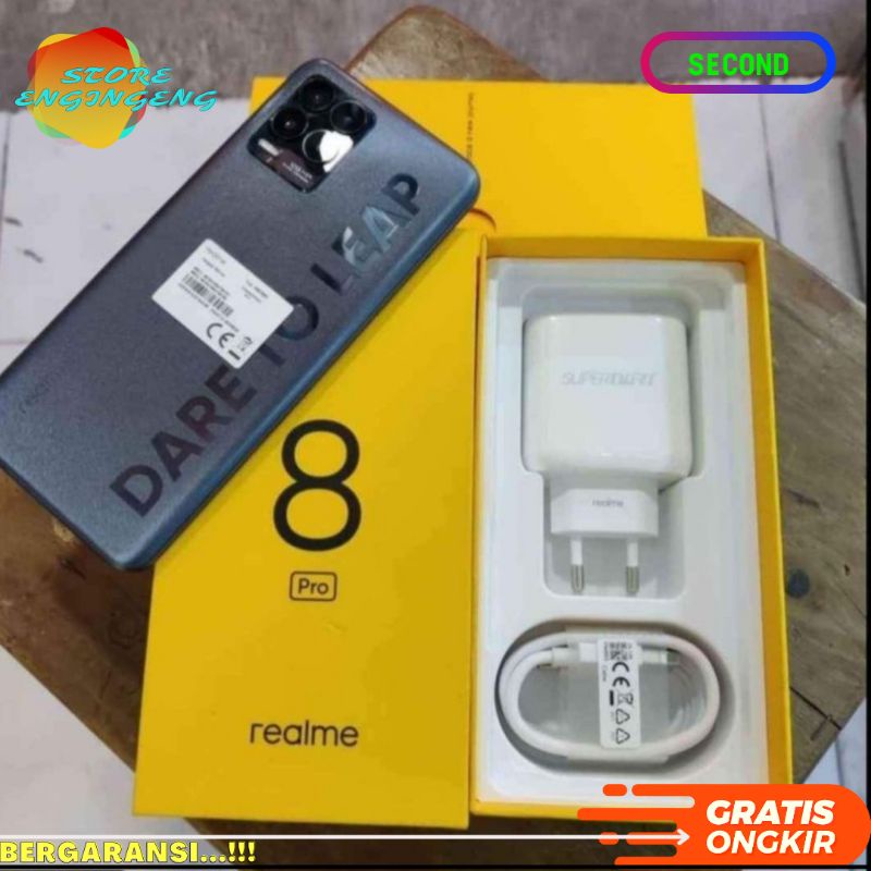 SECOND REALME 8 PRO 8/128 BERGARANSI