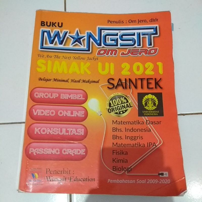 PRELOVED WANGSIT SIMAK UI SAINTEK 2021