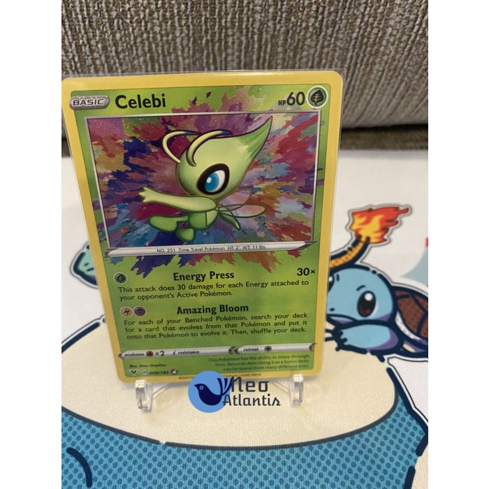 Pokemon TCG English Celebi - 009/185 - Amazing Rare Vivid Voltage