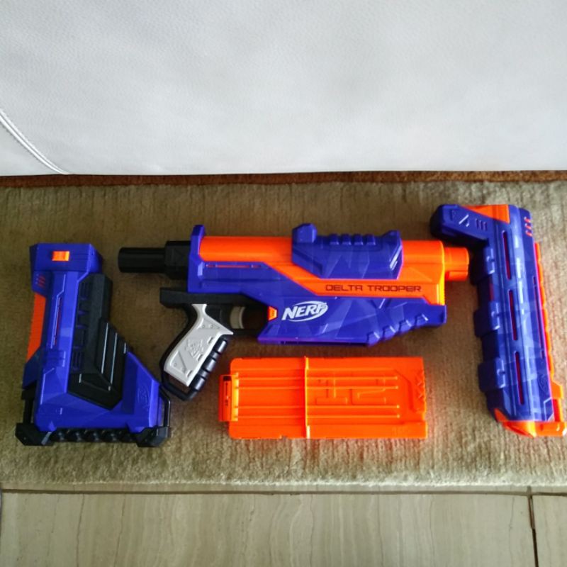 Nerf Elite Delta Trooper 2nd Bagus Orihasbro Pistol Mainan Spt Nerf Nstrike Retaliator Alpha Trooper Shopee Indonesia