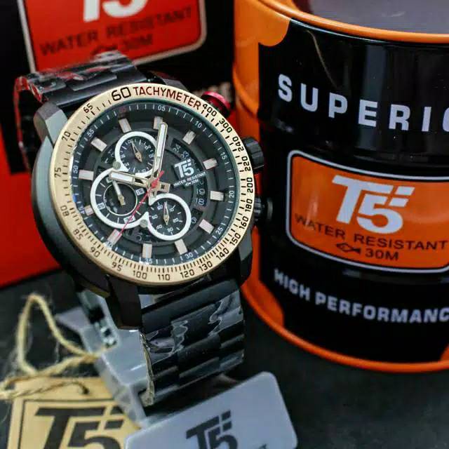 Jam Tangan Pria T5 H3710 T5 H 3710 original bergaransi free tin box