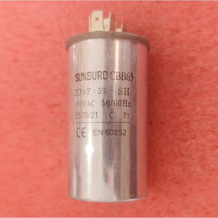 Kapasitor Bulat 20uf 450V AC-VAC SUNBRD