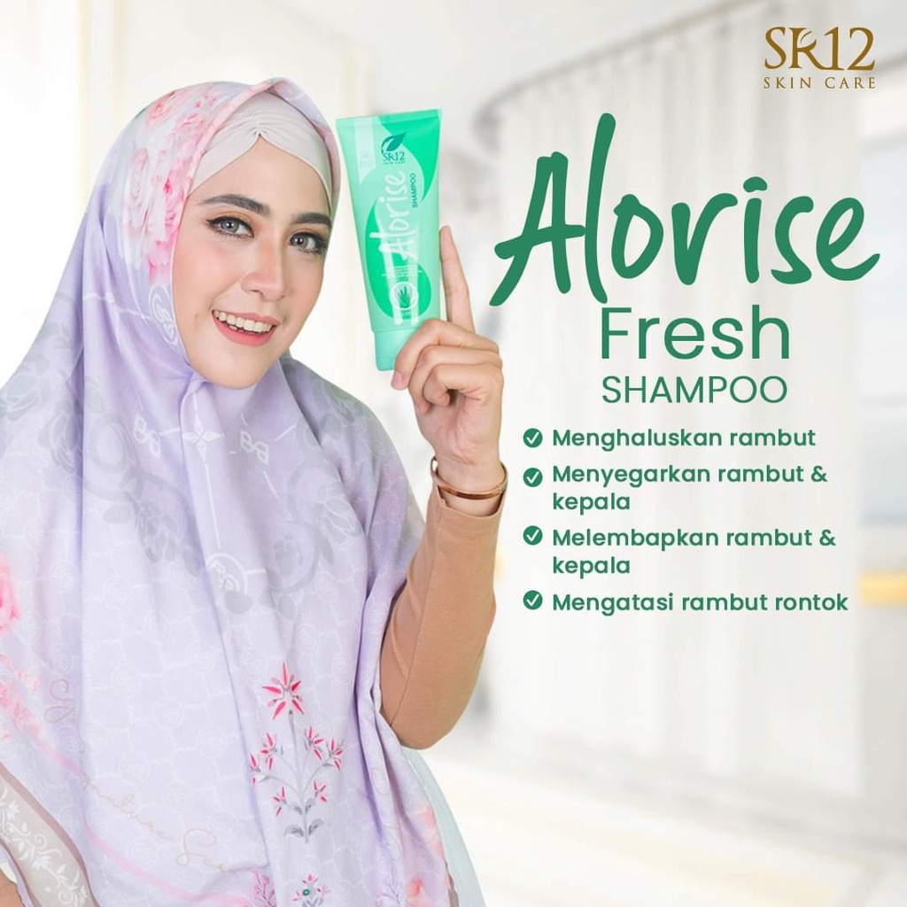 Alorise Shampoo SR12 Perawatan Rambut Anti Rontok Kering Rusak Bercabang Rambut Sehat Segar dan Halus