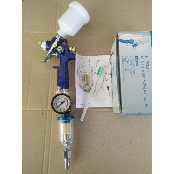 Spraygun hvlp dengan regulator filter