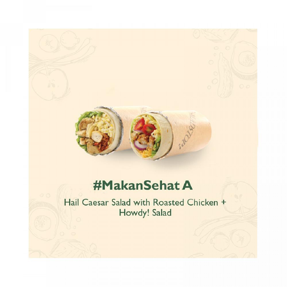

SaladStop MakanSehatDiRumah A Wrap Paket untuk 2 orang