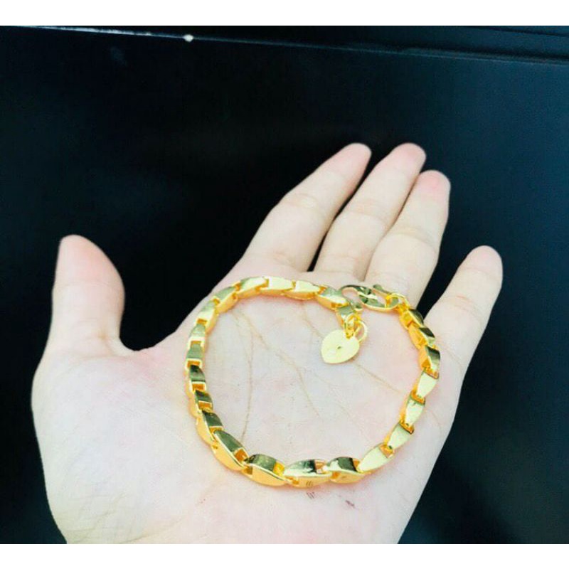 GELANG TANGAN MOTIF PADI CANTIK SEPERTI SEPERTI MAS ASLI