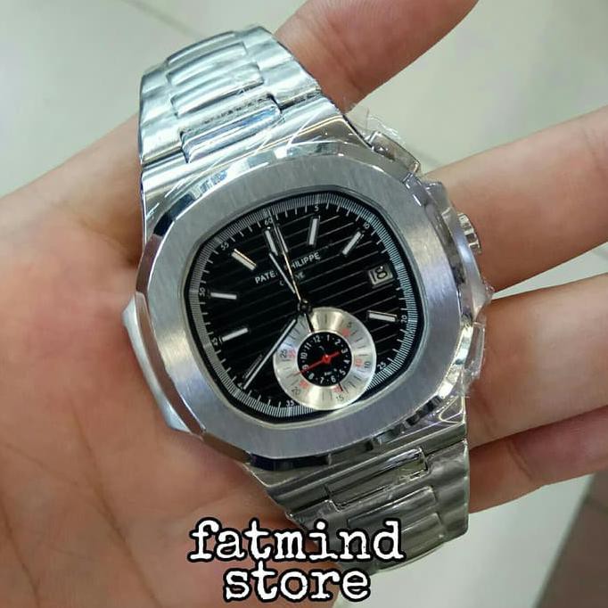 Super Sale JAM TANGAN PATEK PHILIPPE NAUTILUS 5980 SILBER BLACK SUPER GRADE Ready Stock
