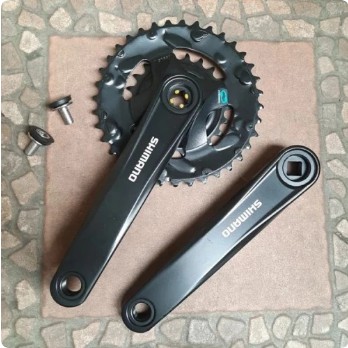 CRANKSET/LENGAN PEDAL SEPEDA MTB GIR DEPAN CRANK M315 TERLARIS