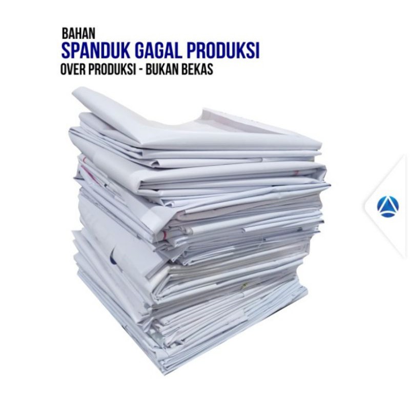 Banner Spanduk flexy 2x3 meter POLOS bekas sisa produksi gagal cetak