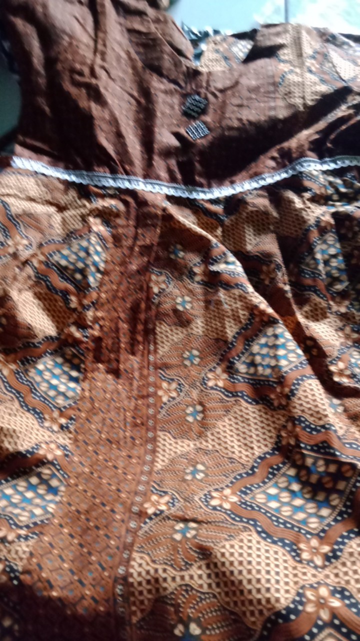 Baju Anak Gamis Batik Anak/usia 6-8 Th Baju Muslim Batik Anak Grosir Ecer Gamis Anak