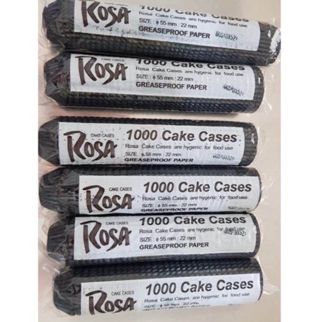 

Cake cases kue Rosa Hitam / black 55m / 5.5 cm 1 ROLL ISI 1000PCS